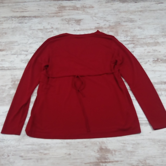 Tomorrows Mother Maternity V Neck Long Sleeve Top - Picture 8 of 11